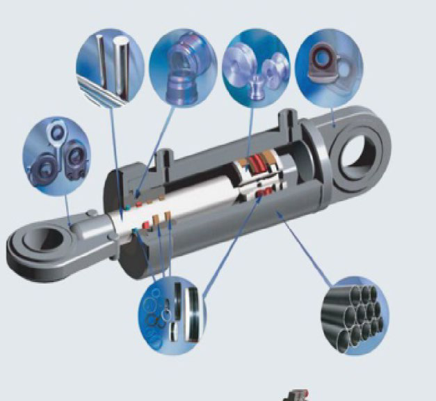 Schéma de vérin hydraulique