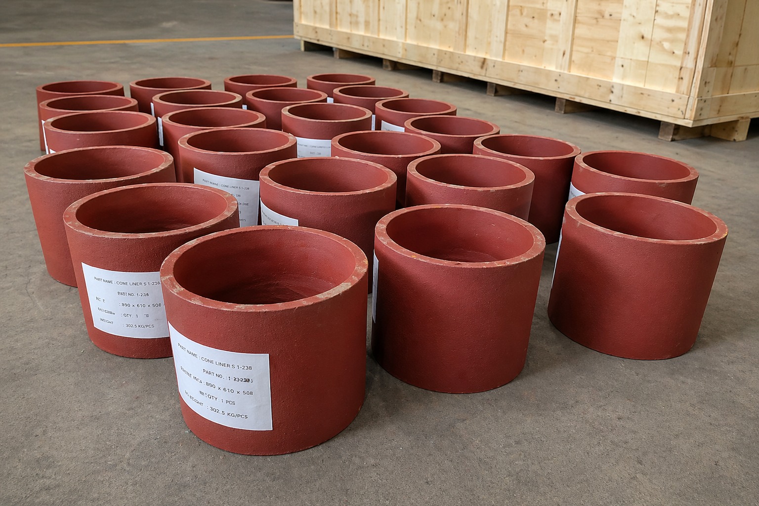 Pièces cylindriques de protection