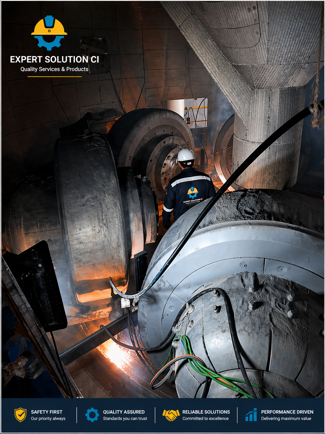 Visuel de présentation : intervention industrielle